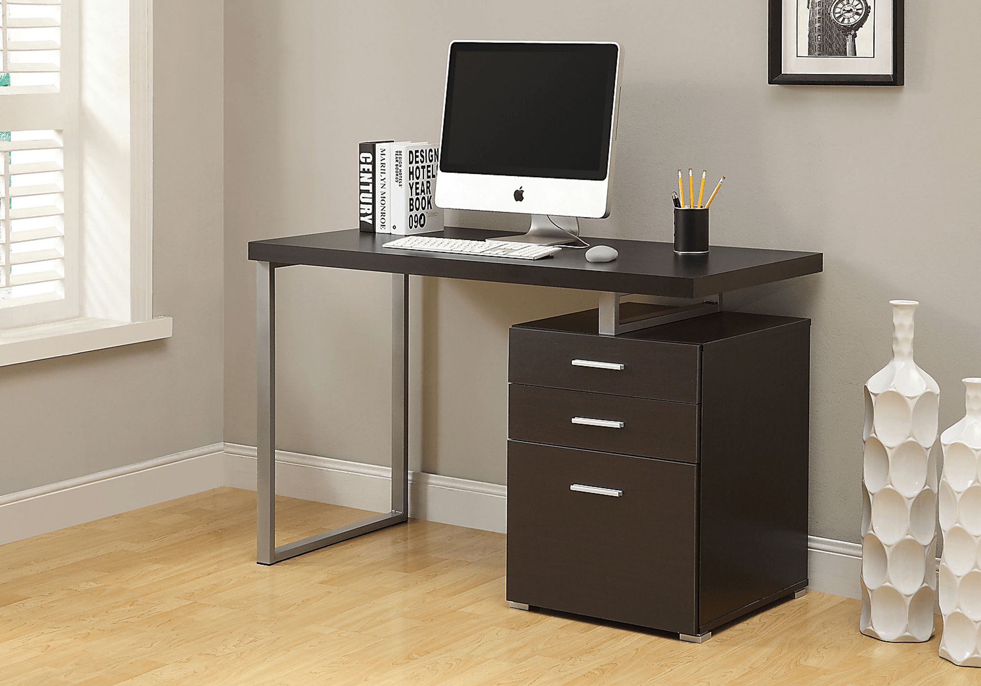 Windmier Cappuccino Desk - Image 2