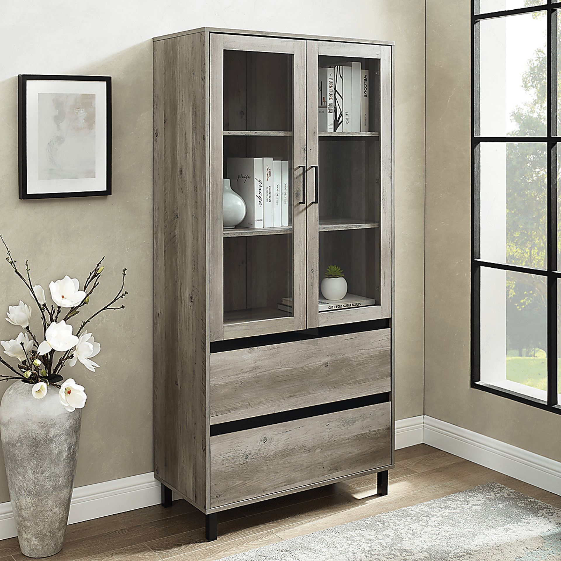 Windomere Gray China Cabinet - Image 3