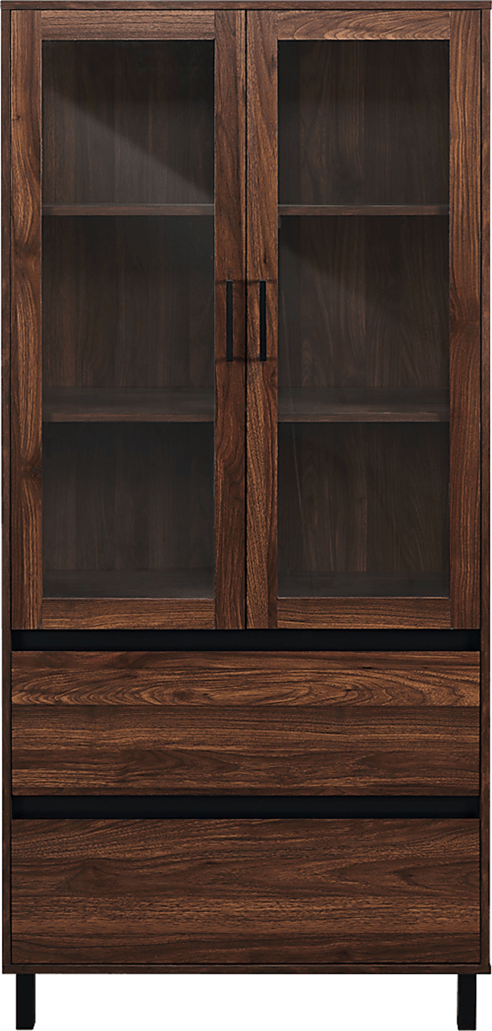 Windomere Walnut China Cabinet - Image 4
