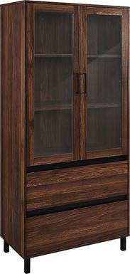 Windomere Walnut China Cabinet