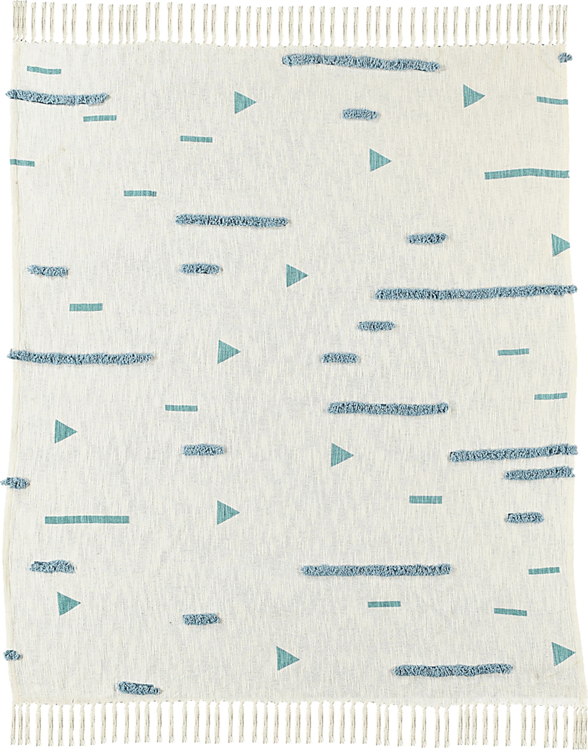 Windrane Cream Throw Blanket - Image 1