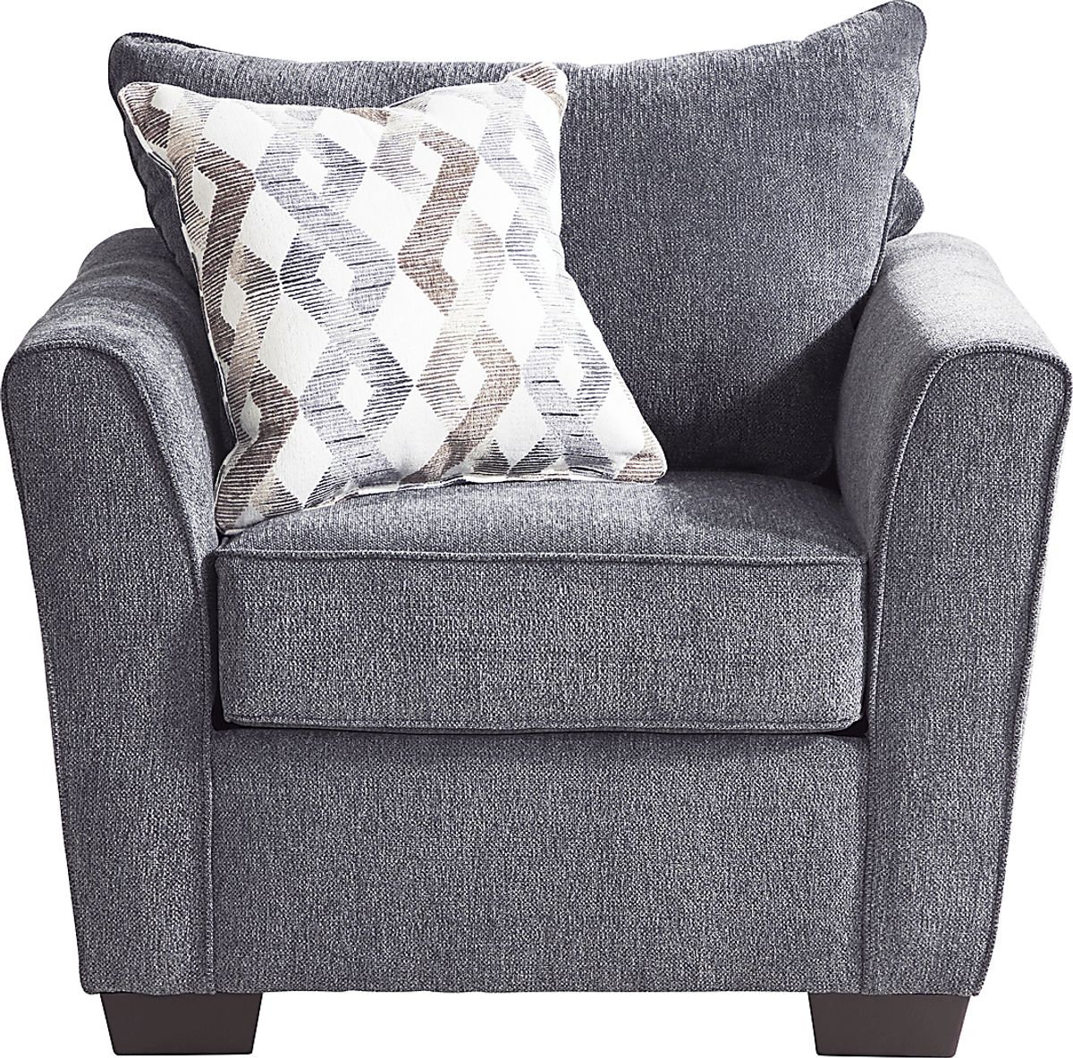 Windward Way 3 Pc Graphite Gray Fabric Living Room Set With Sofa ...