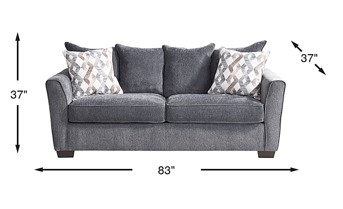 Windward Way Graphite Gray Fabric Sofa | Rooms to Go