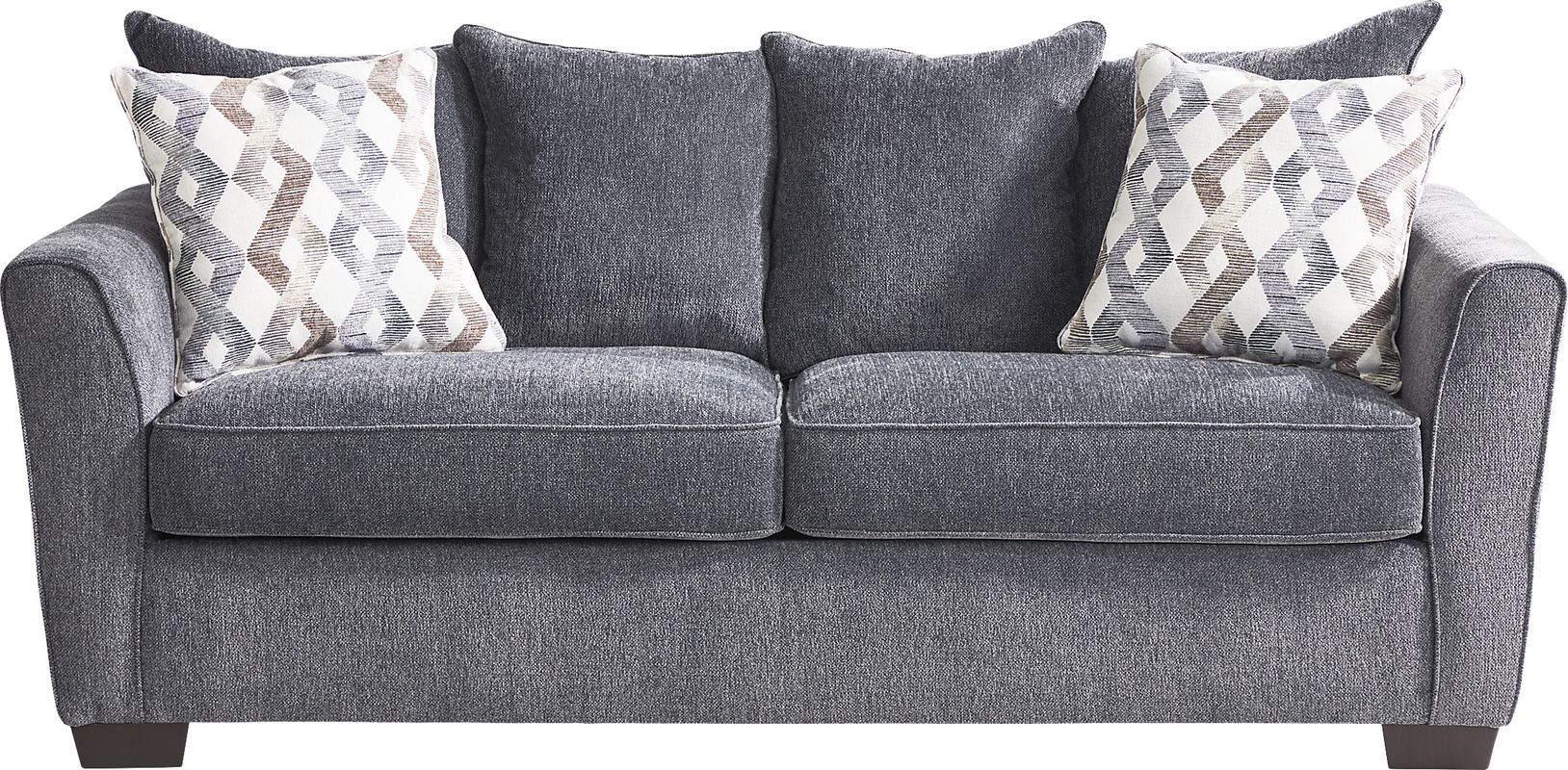Windward Way 2 Pc Graphite Gray Fabric Living Room Set With Sofa ...