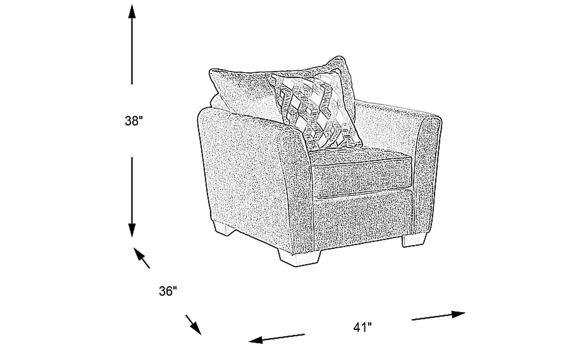 Dimension Image. Please refer to the Dimension Tab on this page for dimension details.