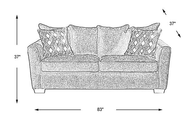 Dimension Image. Please refer to the Dimension Tab on this page for dimension details.