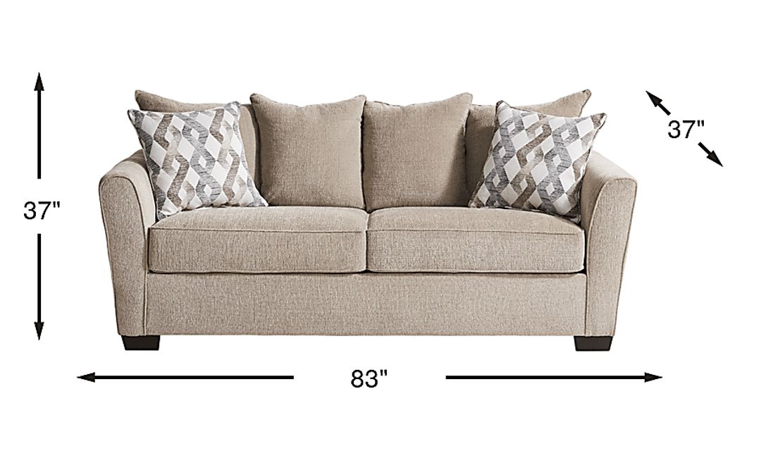 Windward Way 5 Pc Mocha Brown Fabric Living Room Set With Sofa, 3 Pc ...