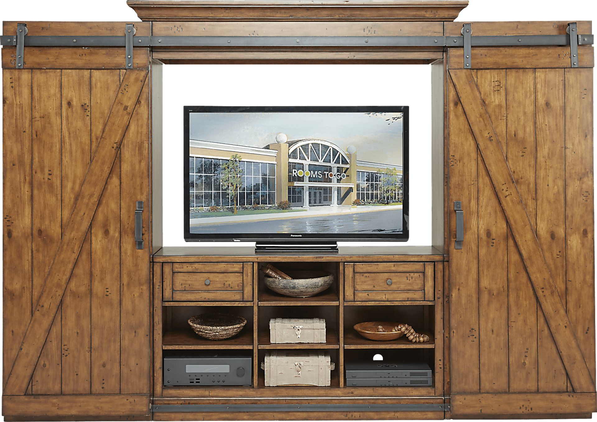 Windy Hill Brown 5 Pc Wall Unit - Image 1