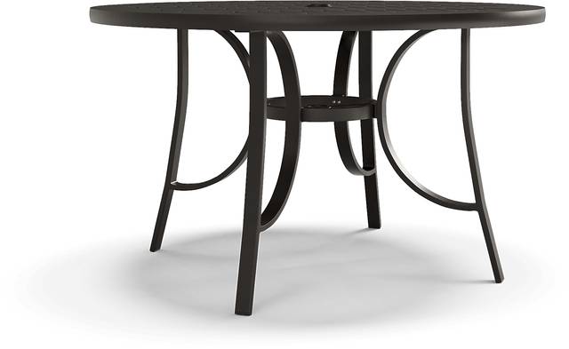 Windy Isle Bronze 48 in. Round Outdoor Dining Table - Thumbnail - Image 3