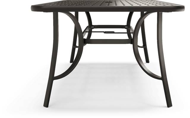 Windy Isle Bronze 72 in. Rectangle Outdoor Dining Table - Thumbnail - Image 3