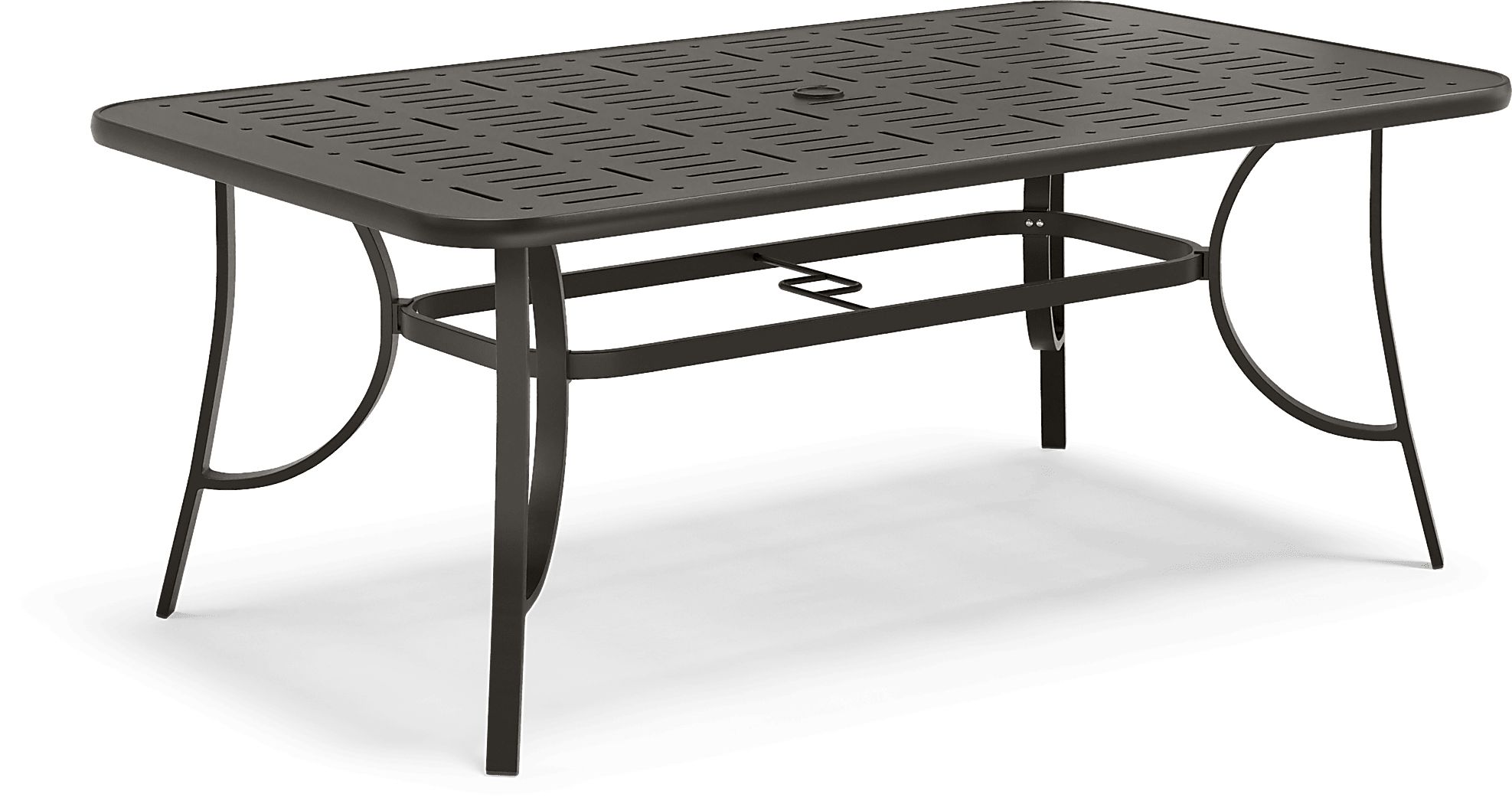Windy Isle Bronze Metal Aluminum Outdoor 72 in. Dining Table