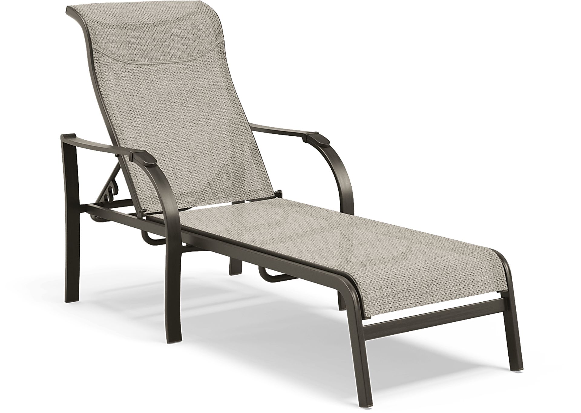 Windy Isle Bronze Outdoor Chaise - Image 1
