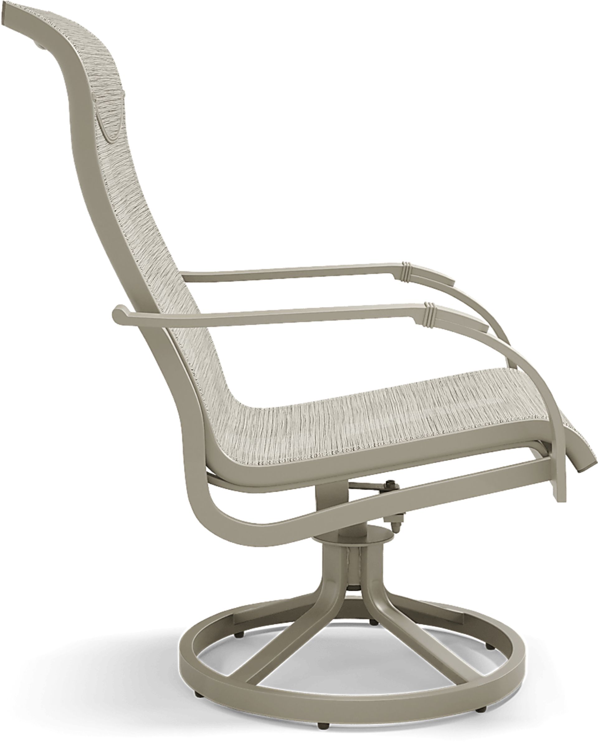 Windy Isle Sand 7 Pc 72 in. Rectangle Outdoor Dining Set with Swivel Rockers - Image 7