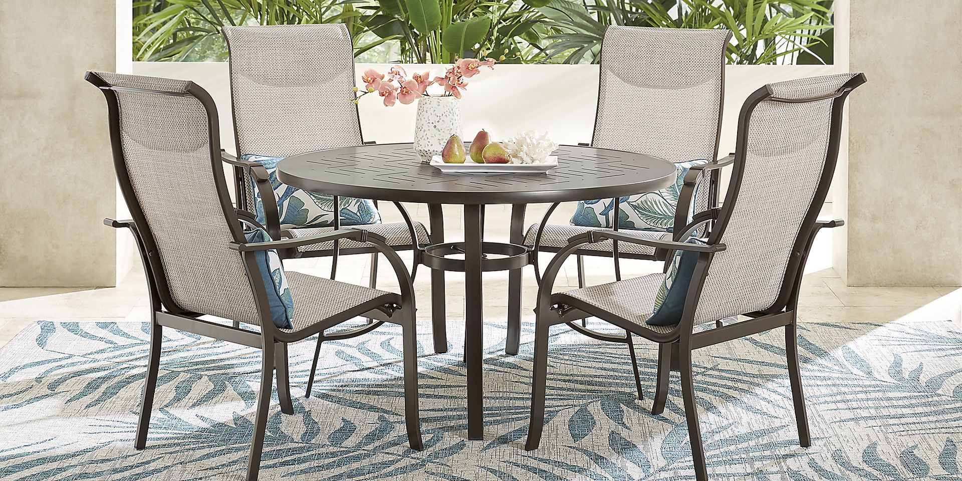 Windy Isle Bronze Outdoor Arm Chair - Image 2