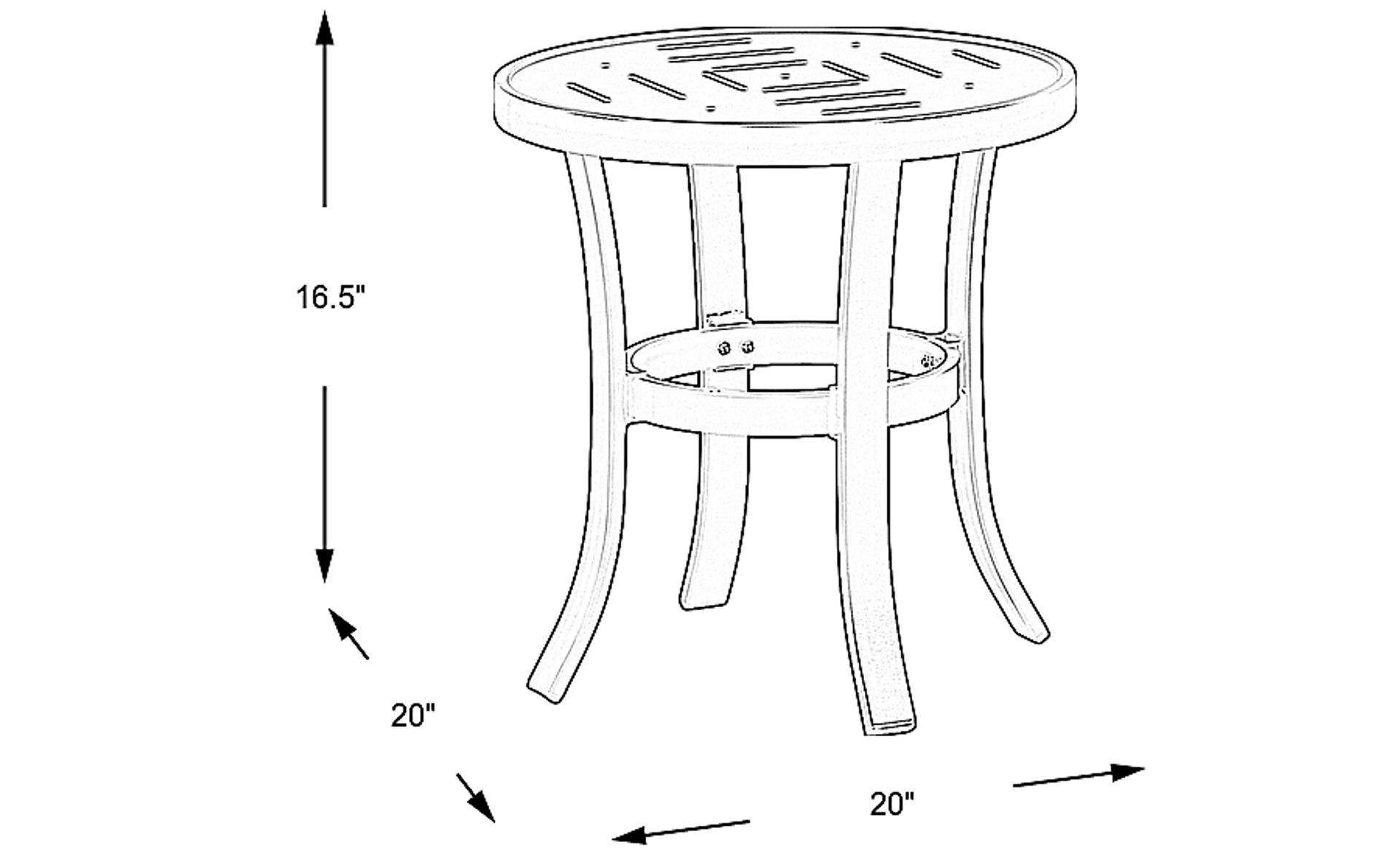 Dimension Image. Please refer to the Dimension Tab on this page for dimension details.
