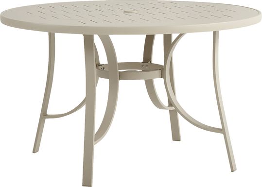 Windy Isle Sand 48 in. Round Outdoor Dining Table