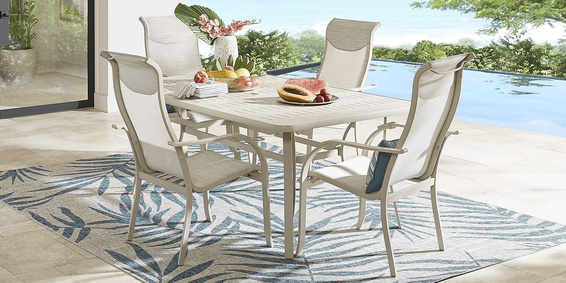 Windy Isle Sand Outdoor Arm Chair - Image 2