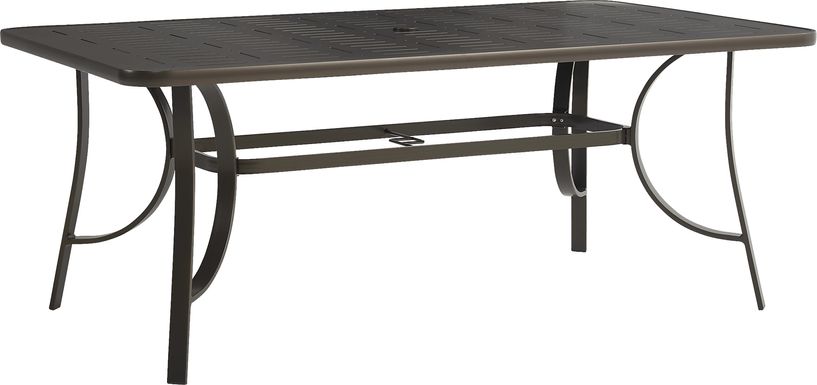 Windy Isle Bronze 72 in. Rectangle Outdoor Dining Table