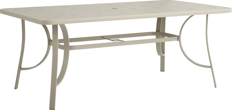 Windy Isle Sand 72 in. Rectangle Outdoor Dining Table