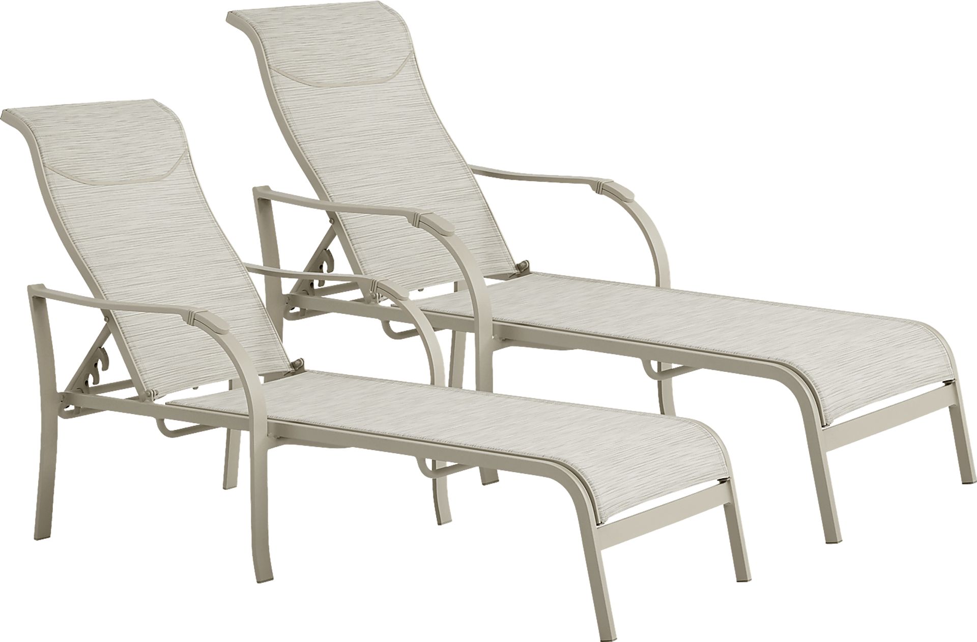 Windy Isle Sand Outdoor Chaises, Set of 2 - Image 1