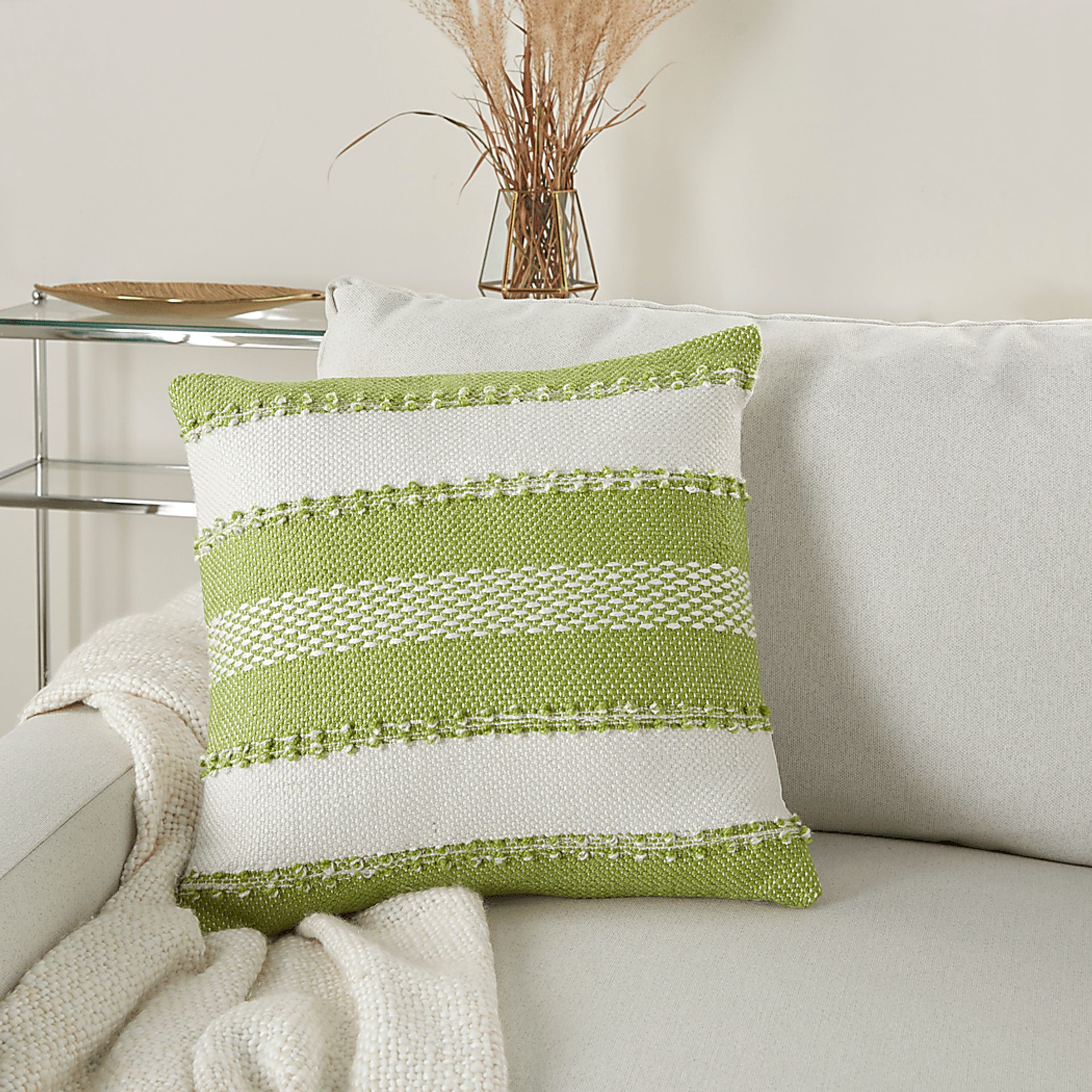 Windybay Green Indoor/Outdoor Accent Pillow - Image 4
