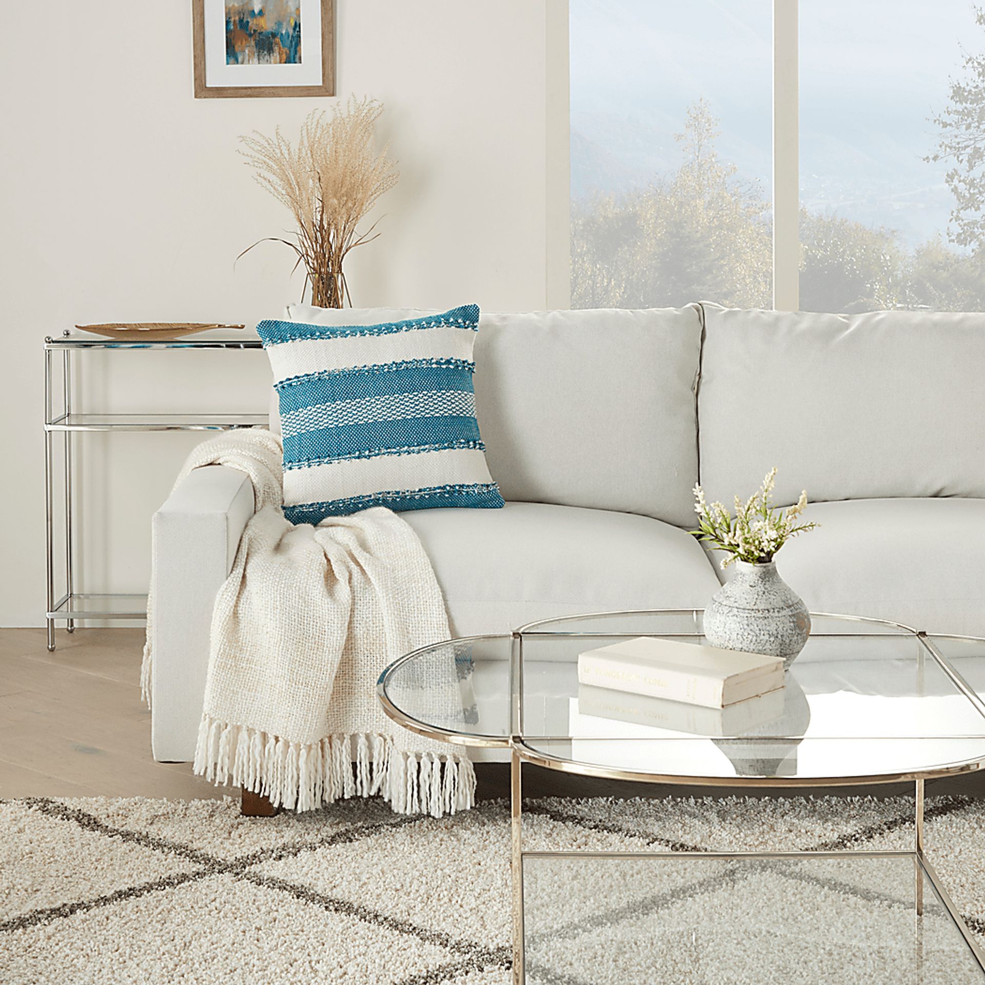 Windybay Turquoise Indoor/Outdoor Accent Pillow - Image 2