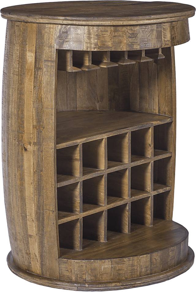 Wine Barrel Brown Wine Server - Thumbnail - Image 2