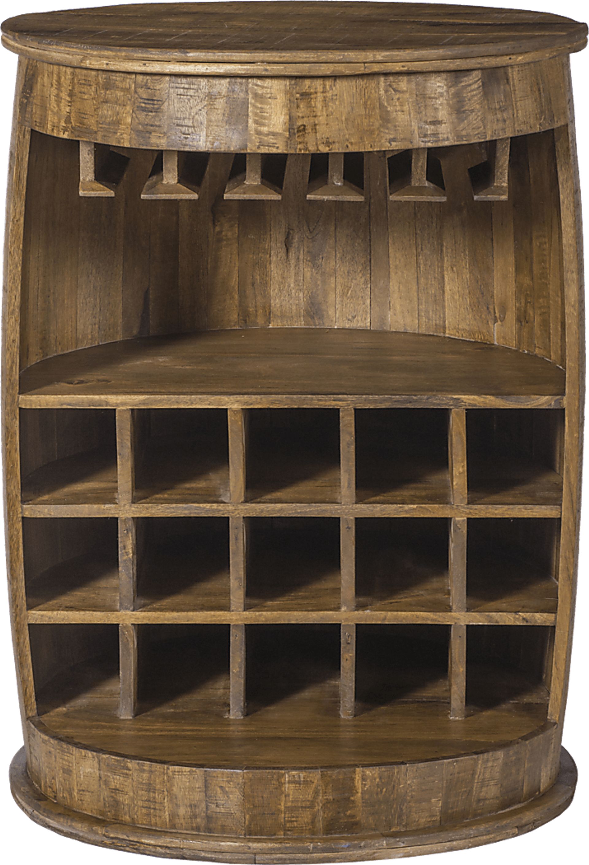 Wine Barrel Brown Wine Server - Image 1