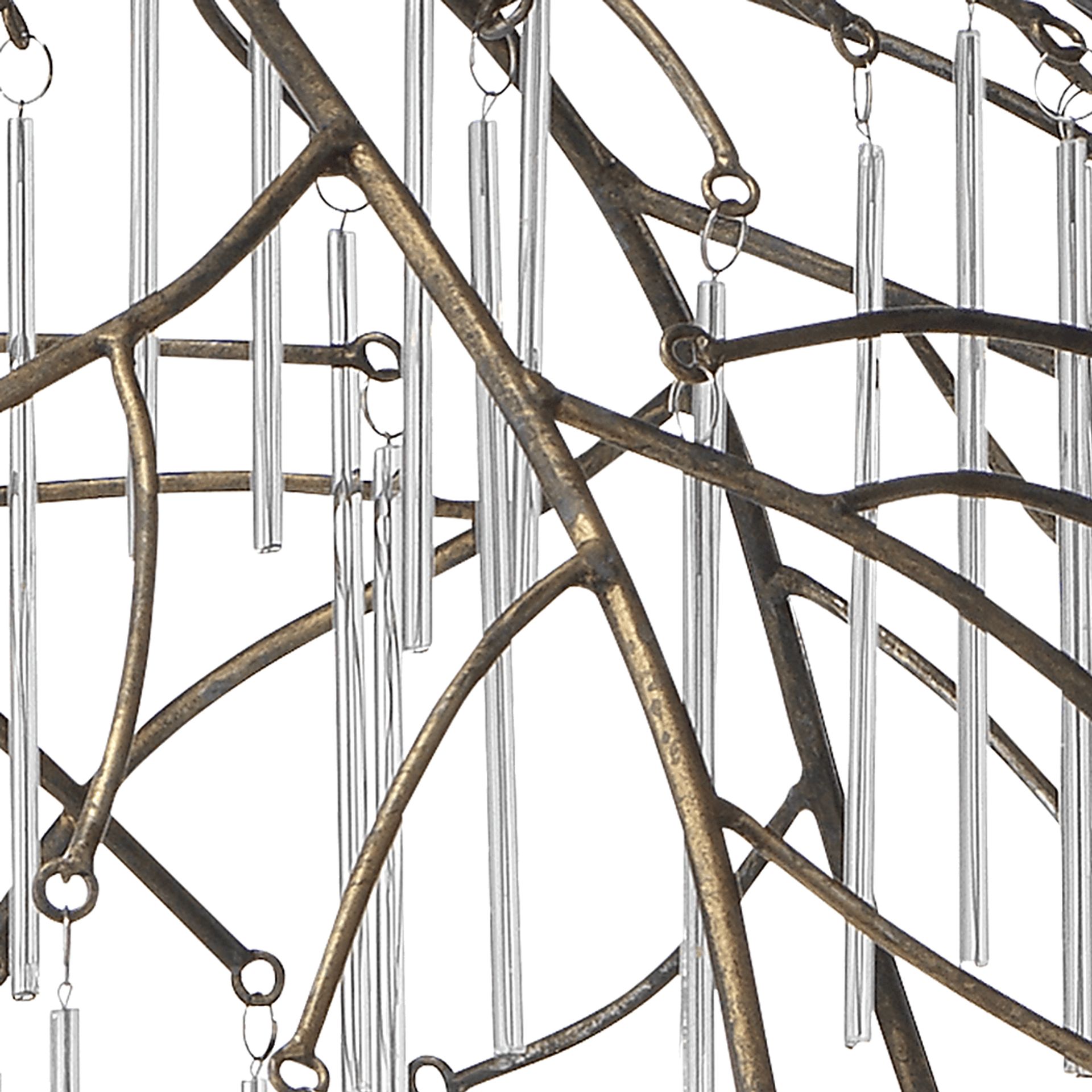 Winey Circle Brass Pendant - Image 3