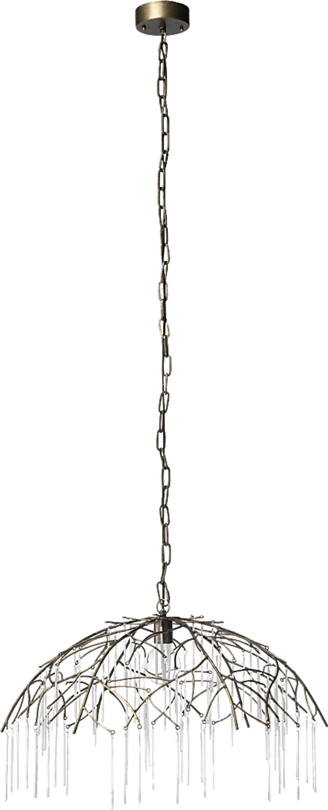 Winey Circle Brass Pendant - Thumbnail - Image 1