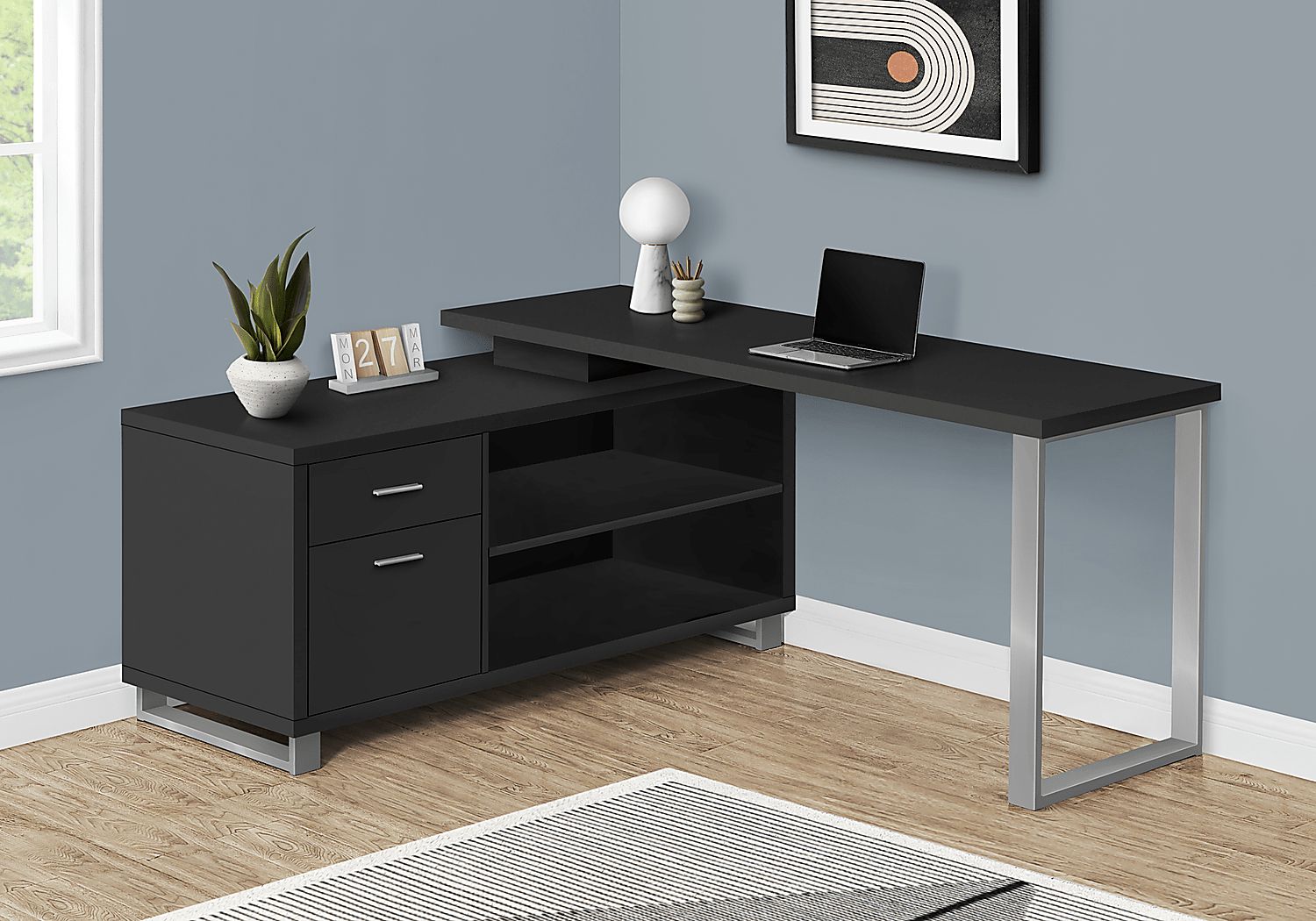 Winfair Espresso Desk - Thumbnail 3