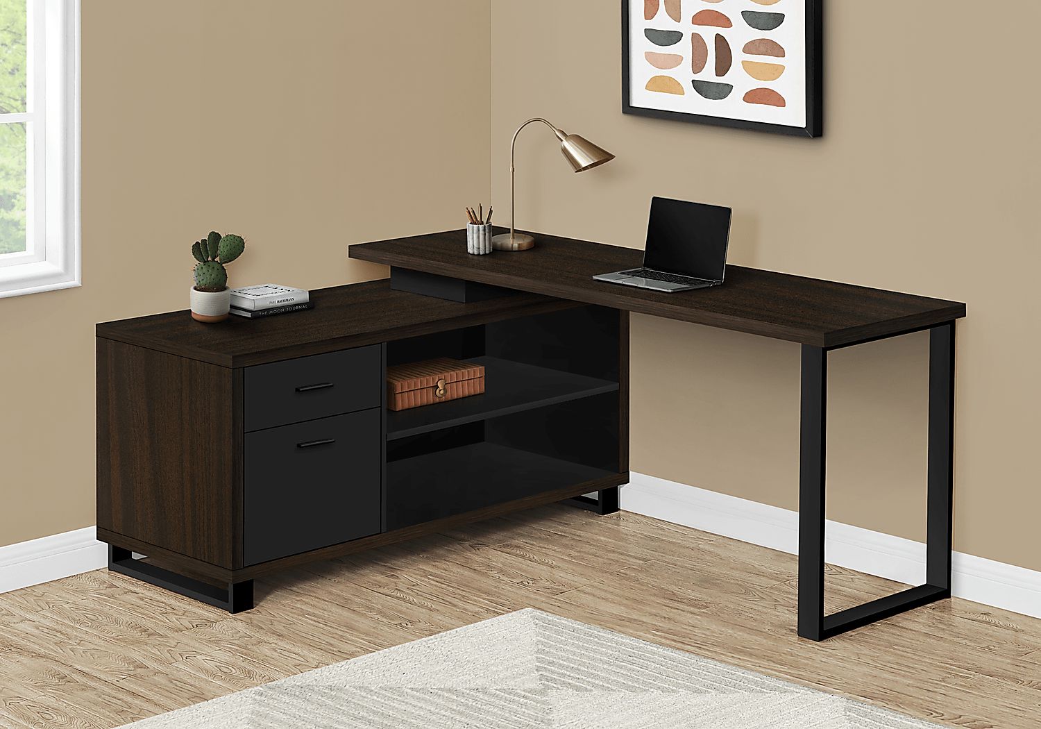 Winfair Espresso Desk - Thumbnail 4