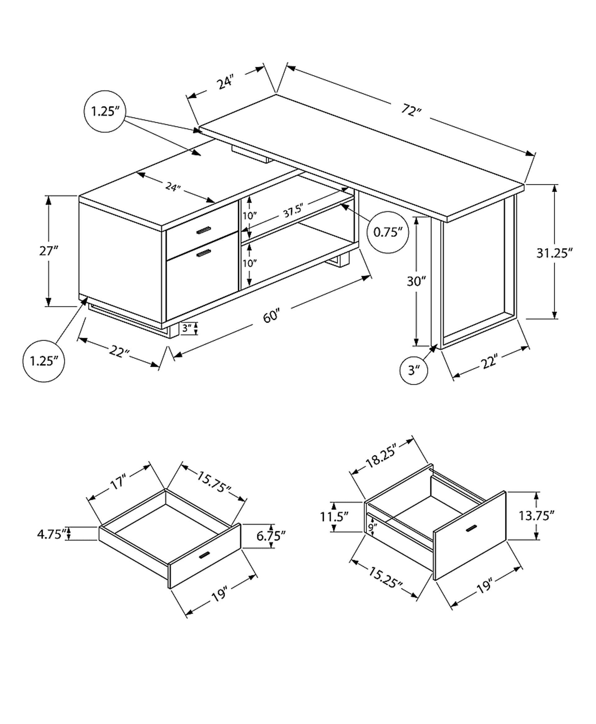 Winfair White Desk - Image 6