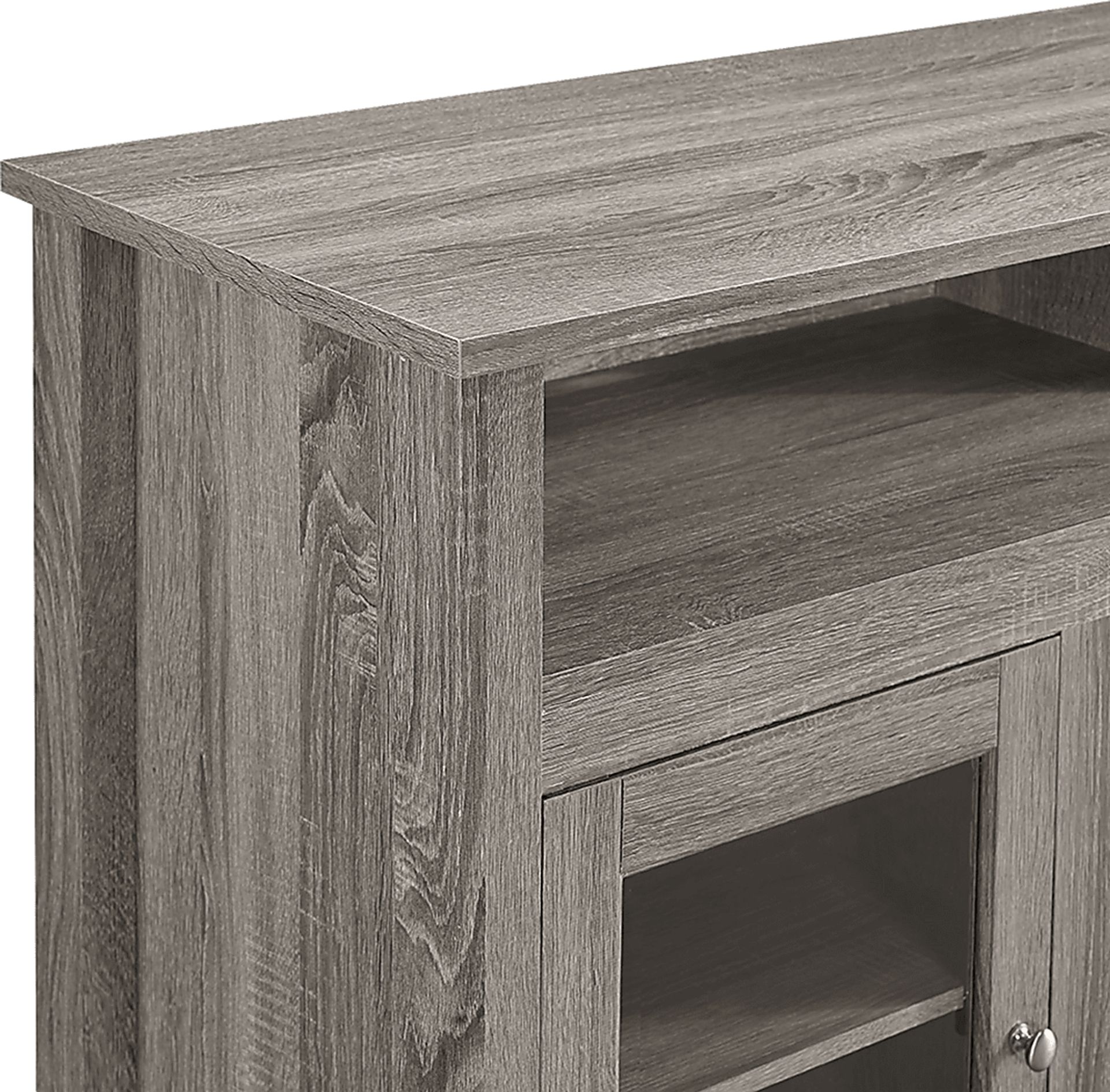 Winfield Trace Brown 58 in. Console with Electric Fireplace - Image 3