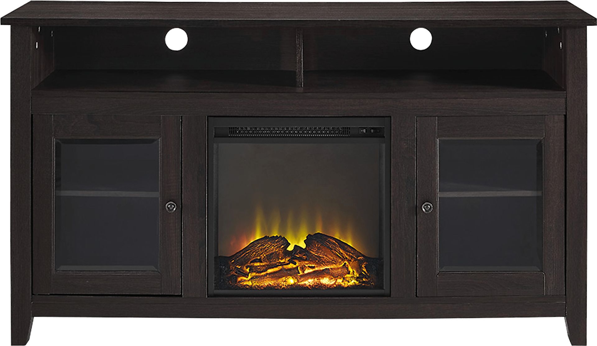 Winfield Trace Espresso 58 in. Console with Electric Fireplace - Image 2