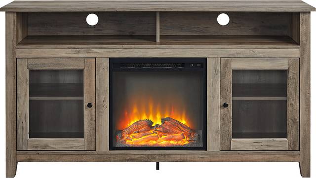 Winfield Trace Gray 58 in. Console, With Electric Fireplace - Thumbnail - Image 2