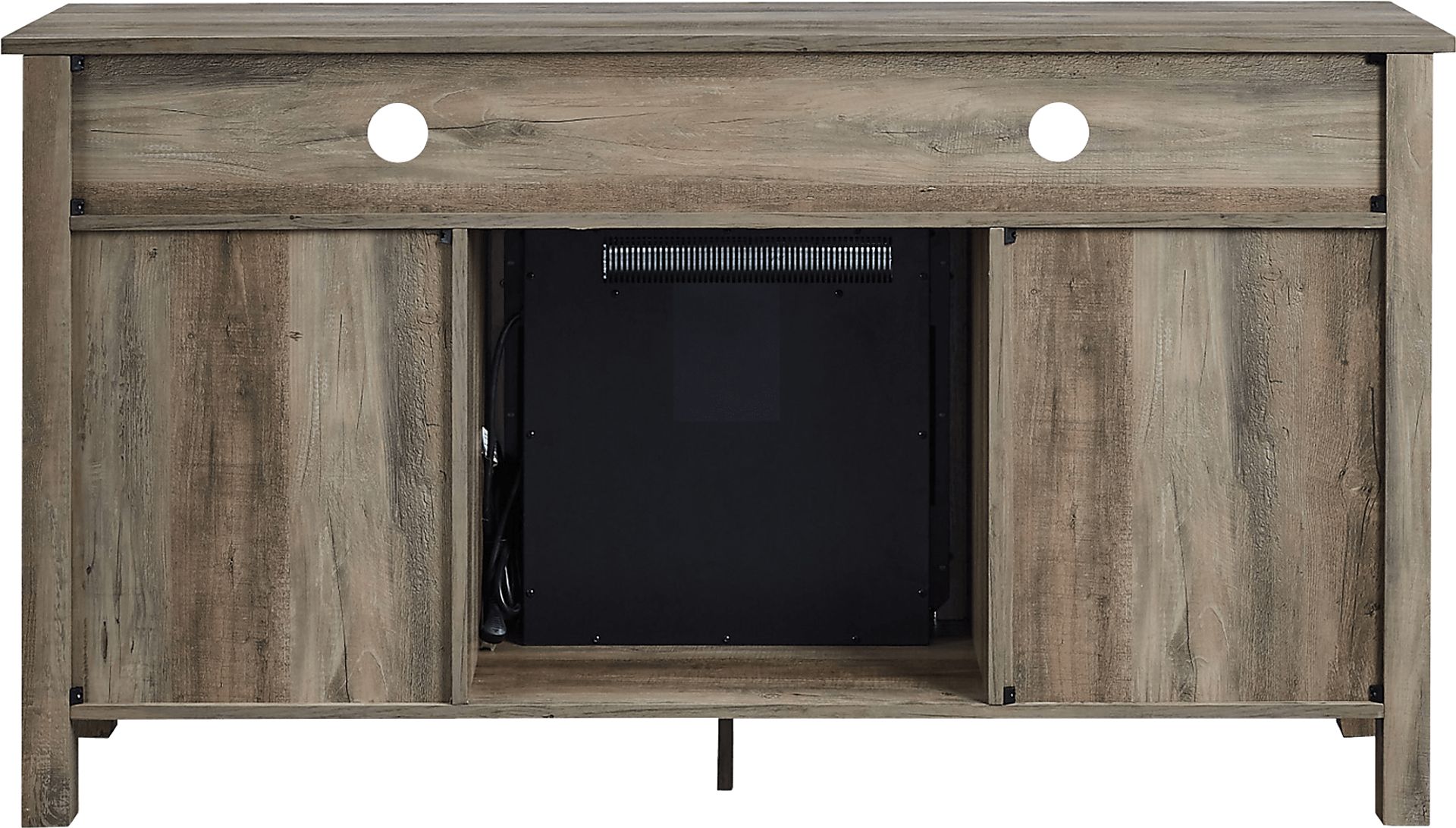 Winfield Trace Gray 58 in. Console, With Electric Fireplace - Image 3