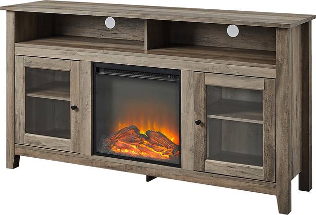 Winfield Trace Gray 58 in. Console, With Electric Fireplace - Thumbnail - Image 4