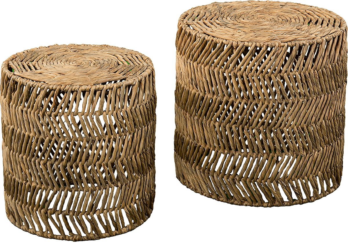 Winfred Natural Light Wood Nesting Tables, Set Of 2 | Rooms to Go