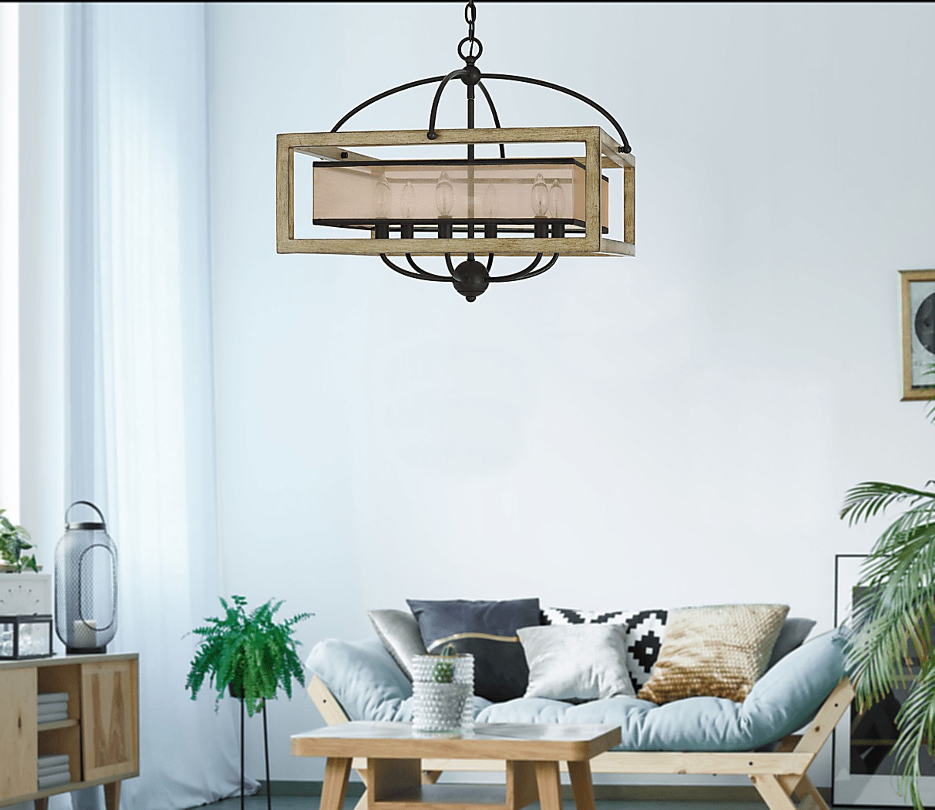 Wingrove Beige Chandelier - Image 2