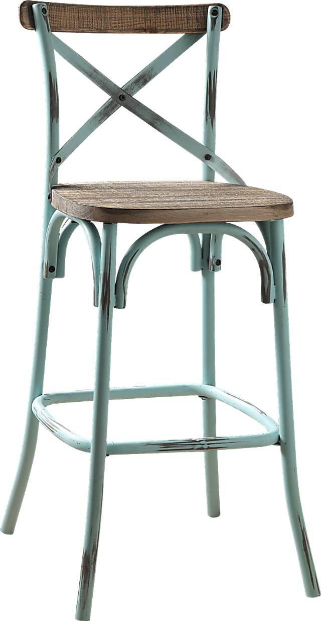 Winhall Sky Blue Barstool - Thumbnail - Image 1
