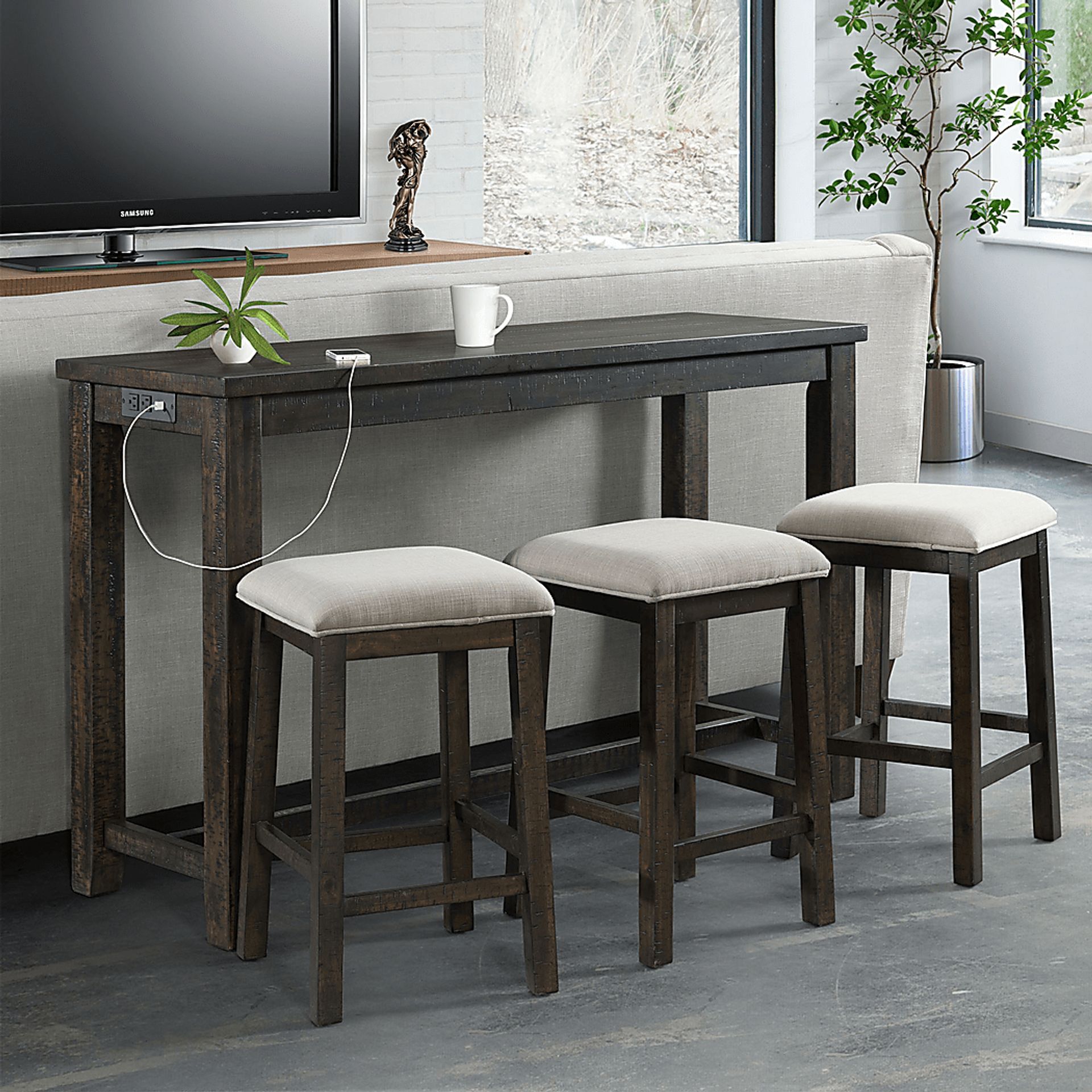 Winic Brown 4 Pc Dining Table Set - Image 15