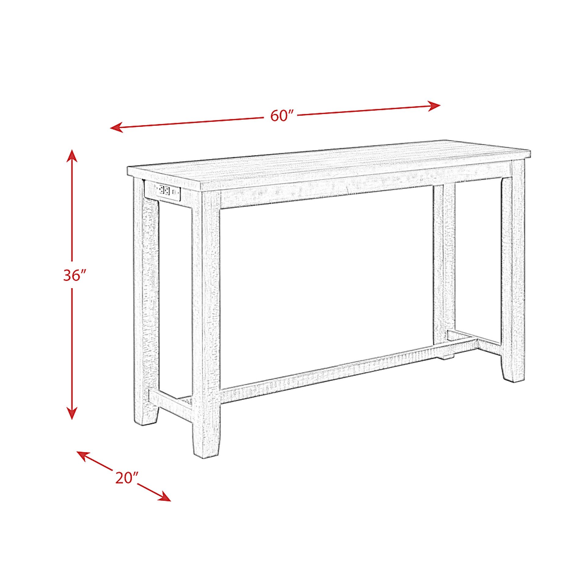 Winic Brown 4 Pc Dining Table Set - Image 19