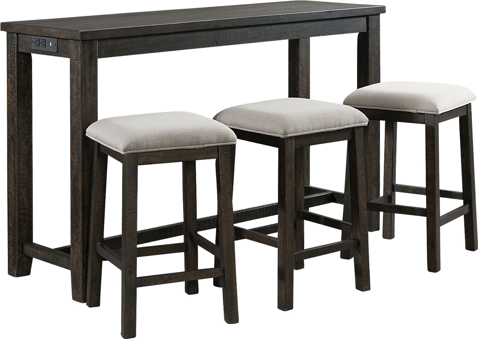 Winic Brown 4 Pc Dining Table Set - Image 1