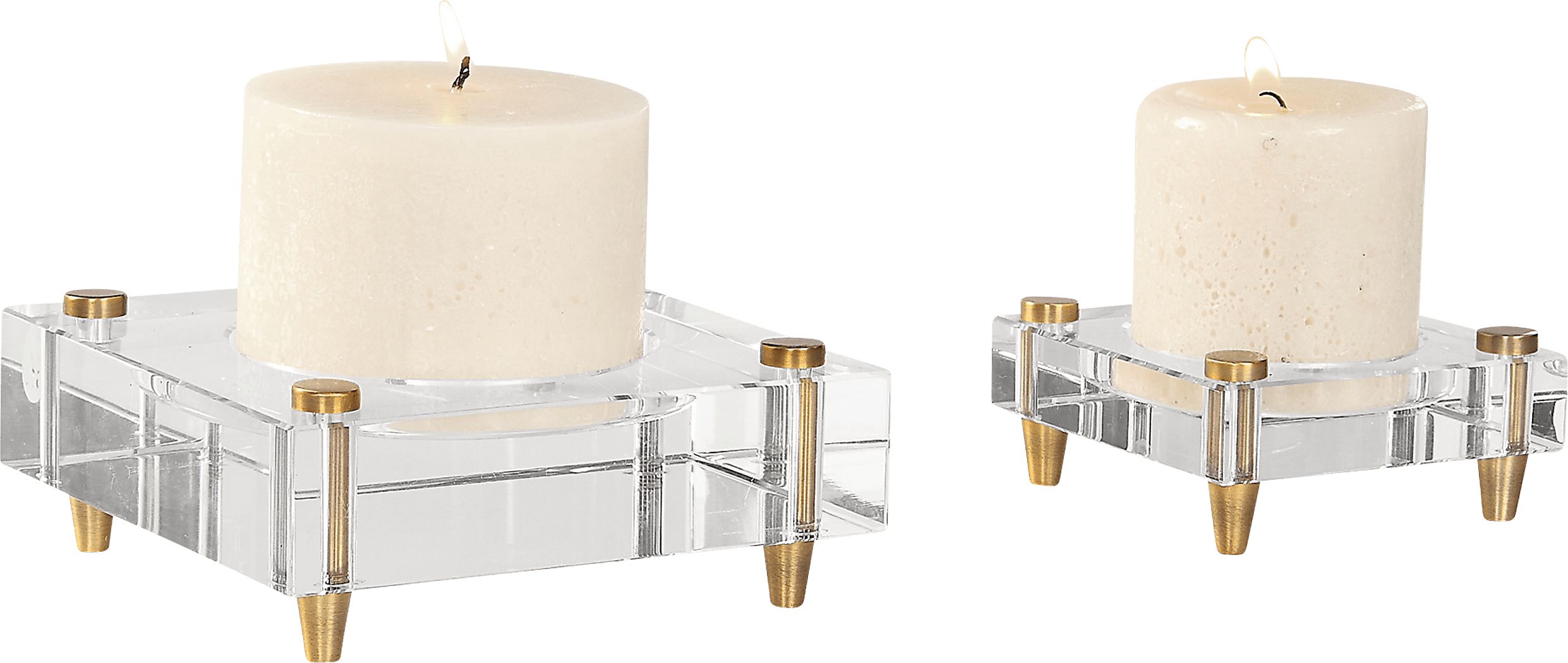 Winnemac Gold Candle Holder, Set of 2
