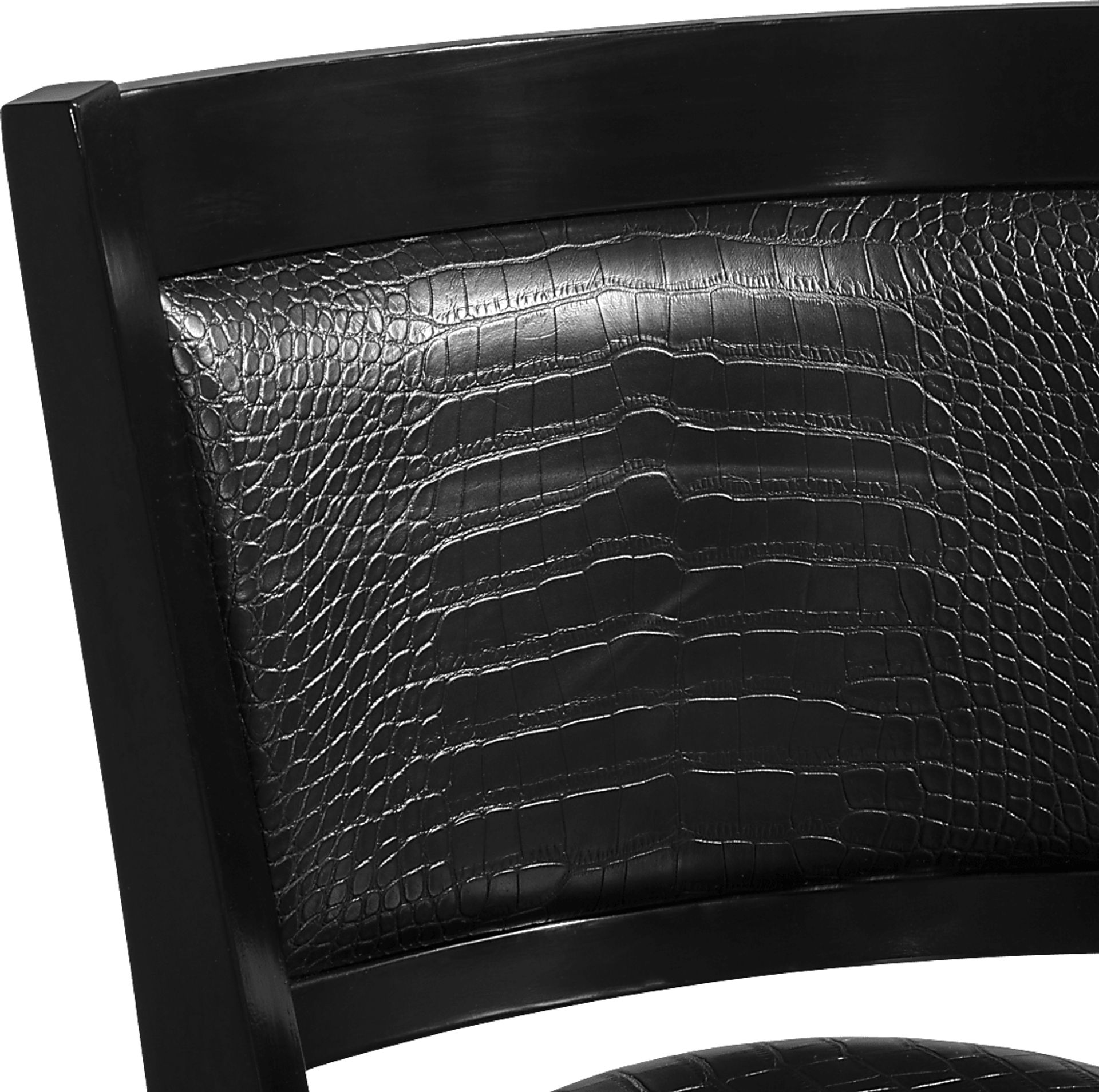 Winnesheik Black Swivel Barstool - Image 3