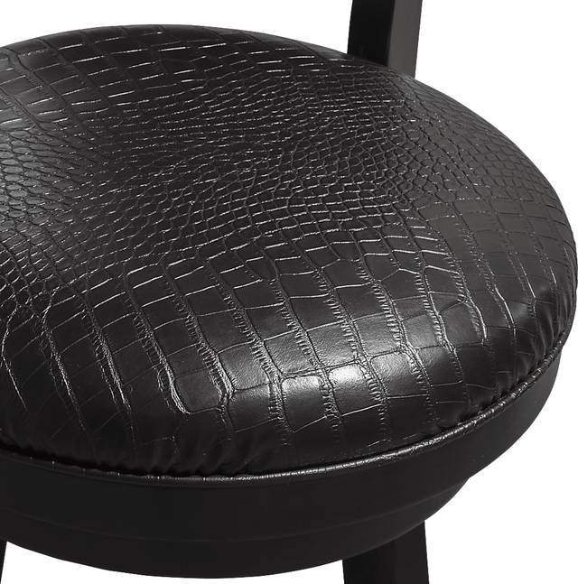 Winnesheik Black Swivel Barstool - Thumbnail - Image 4