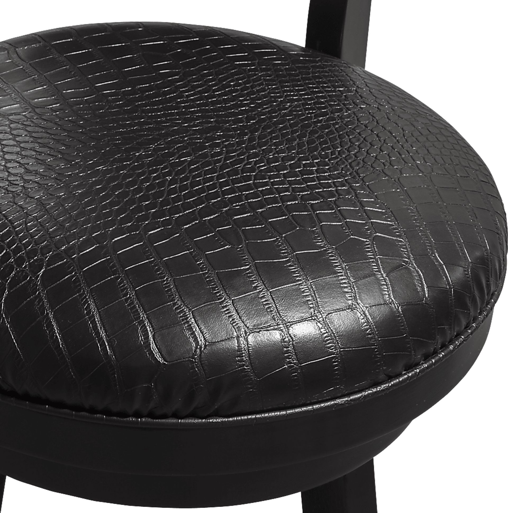 Winnesheik Black Swivel Barstool - Image 4