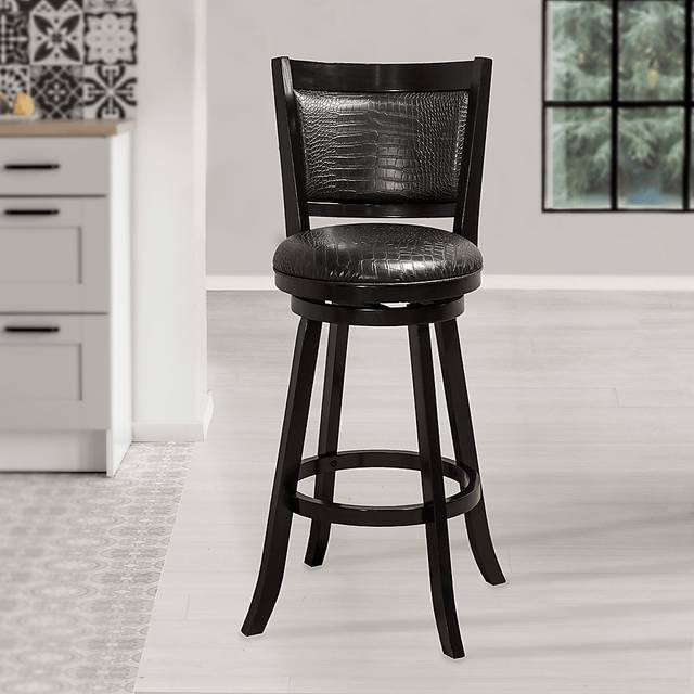Winnesheik Black Swivel Barstool - Thumbnail - Image 5