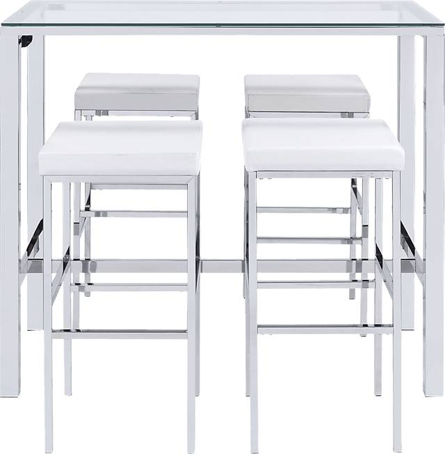 Winnona Chrome Bar Table Set - Thumbnail - Image 14